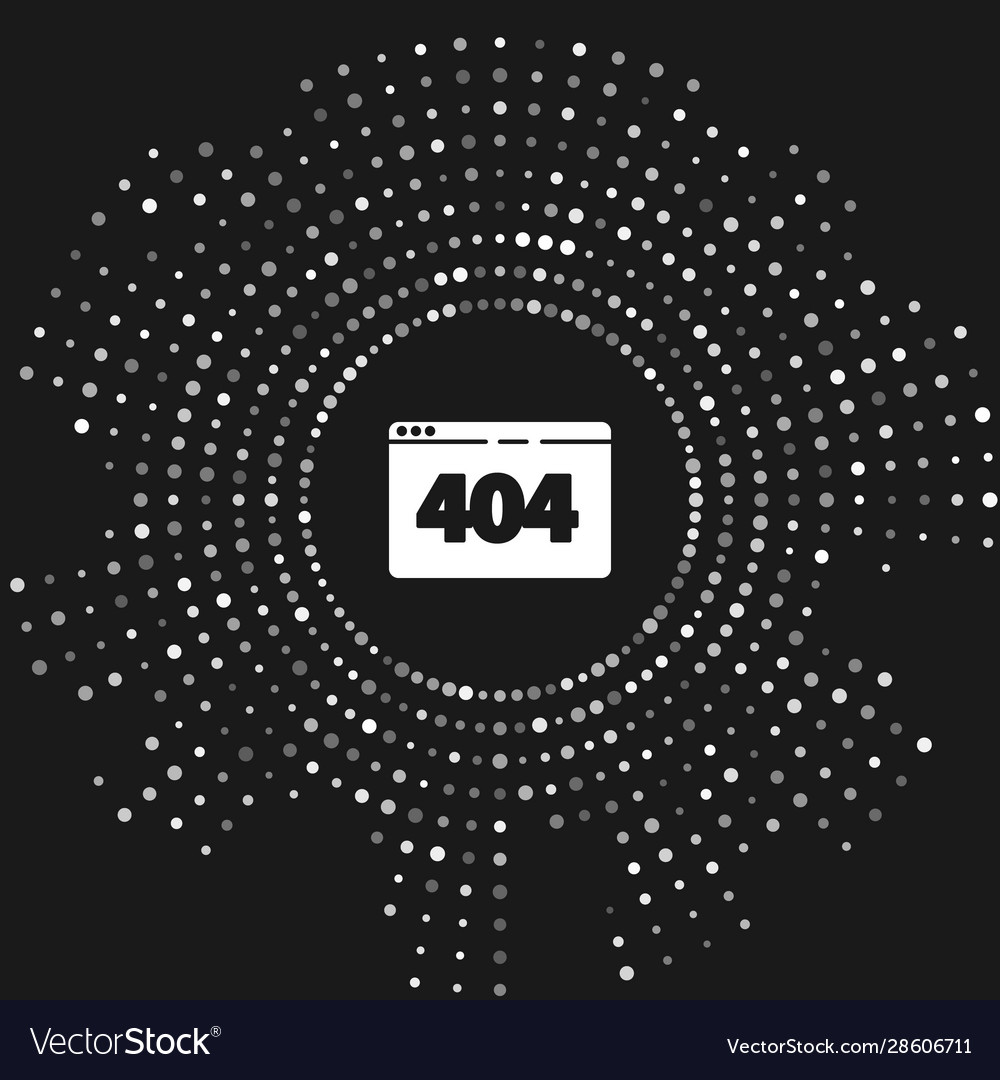 White page with a 404 error icon isolated on grey vector image White page with a 404 error icon isolated on grey
