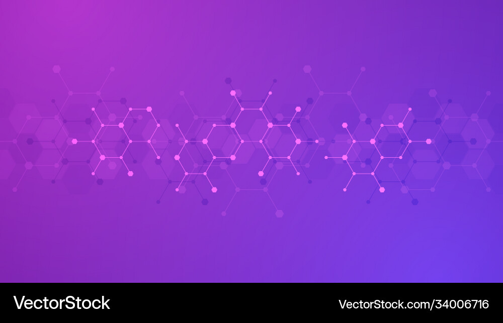 Abstract background molecules molecular Royalty Free Vector