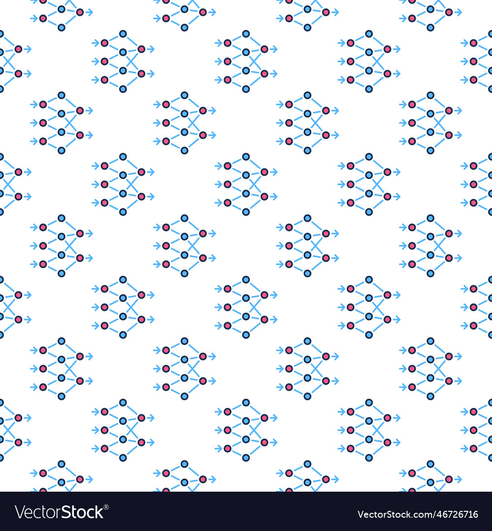 Artificial neural networks colored seamless