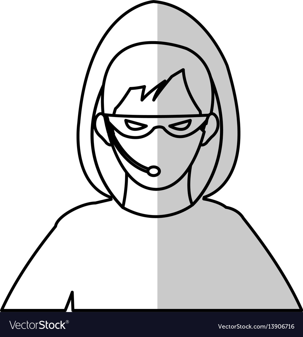 Hacker man icon