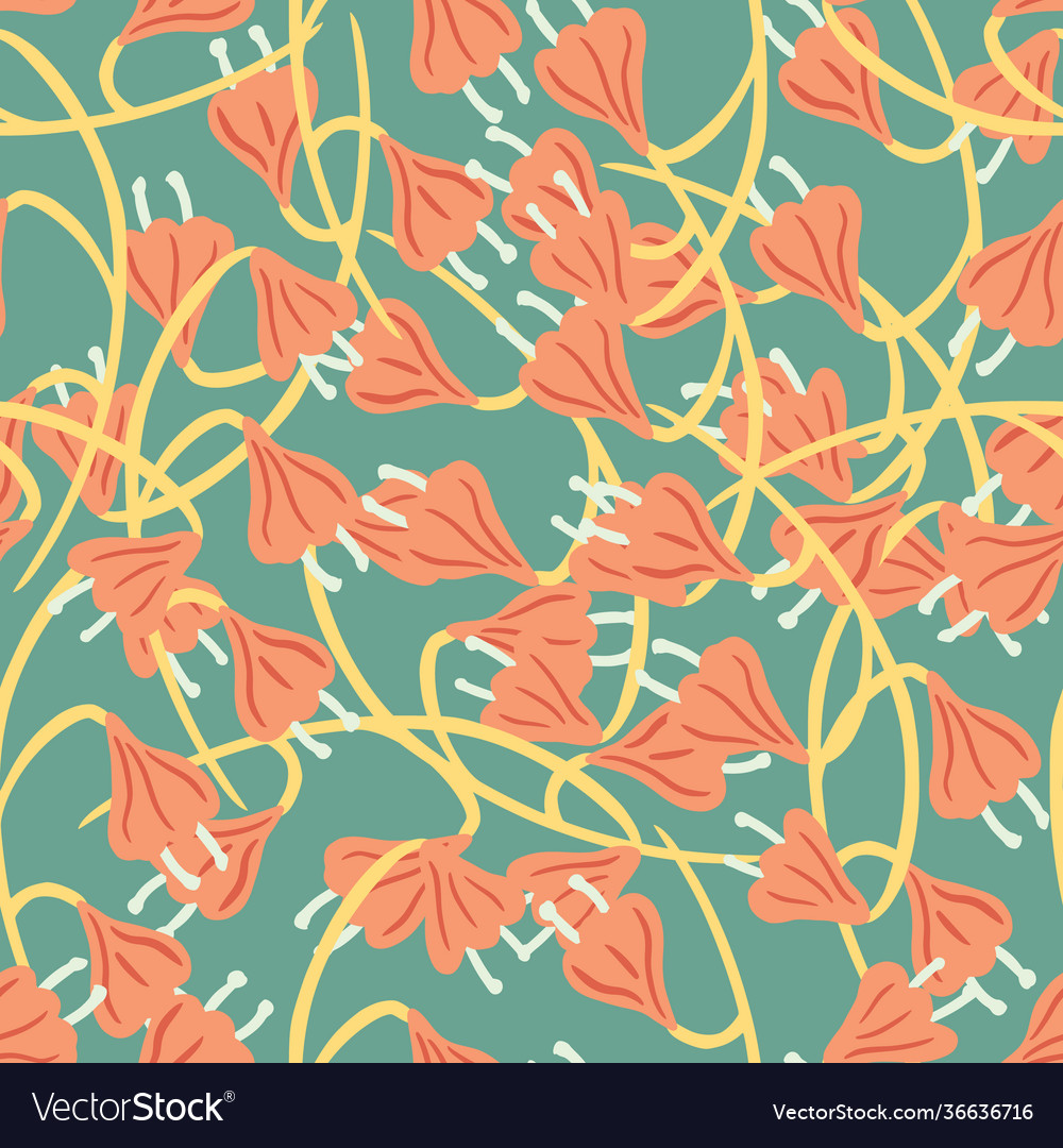 Hand drawn random abstract seamless pattern vector image Hand drawn random abstract seamless pattern