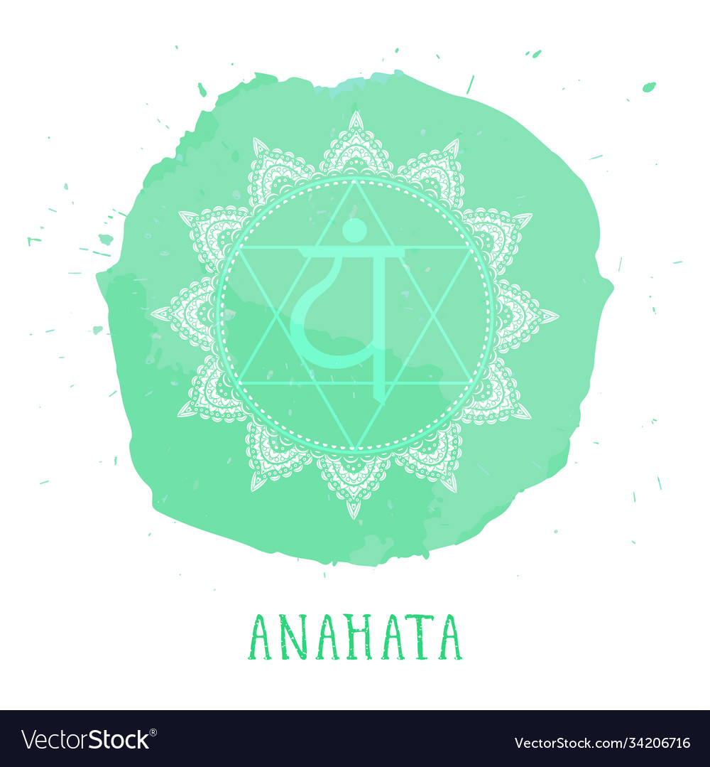 Heart chakra Royalty Free Vector Image - VectorStock