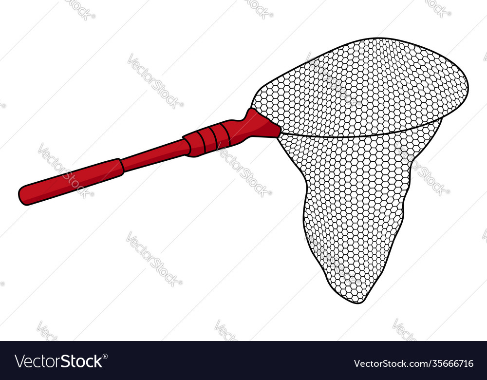 Hunting net on a white background