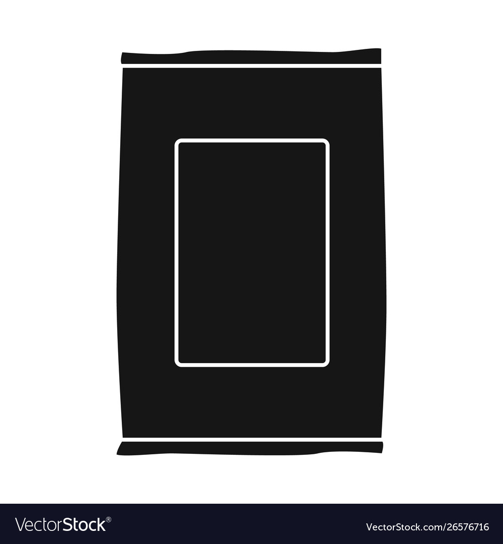 Isolated object package and food symbol