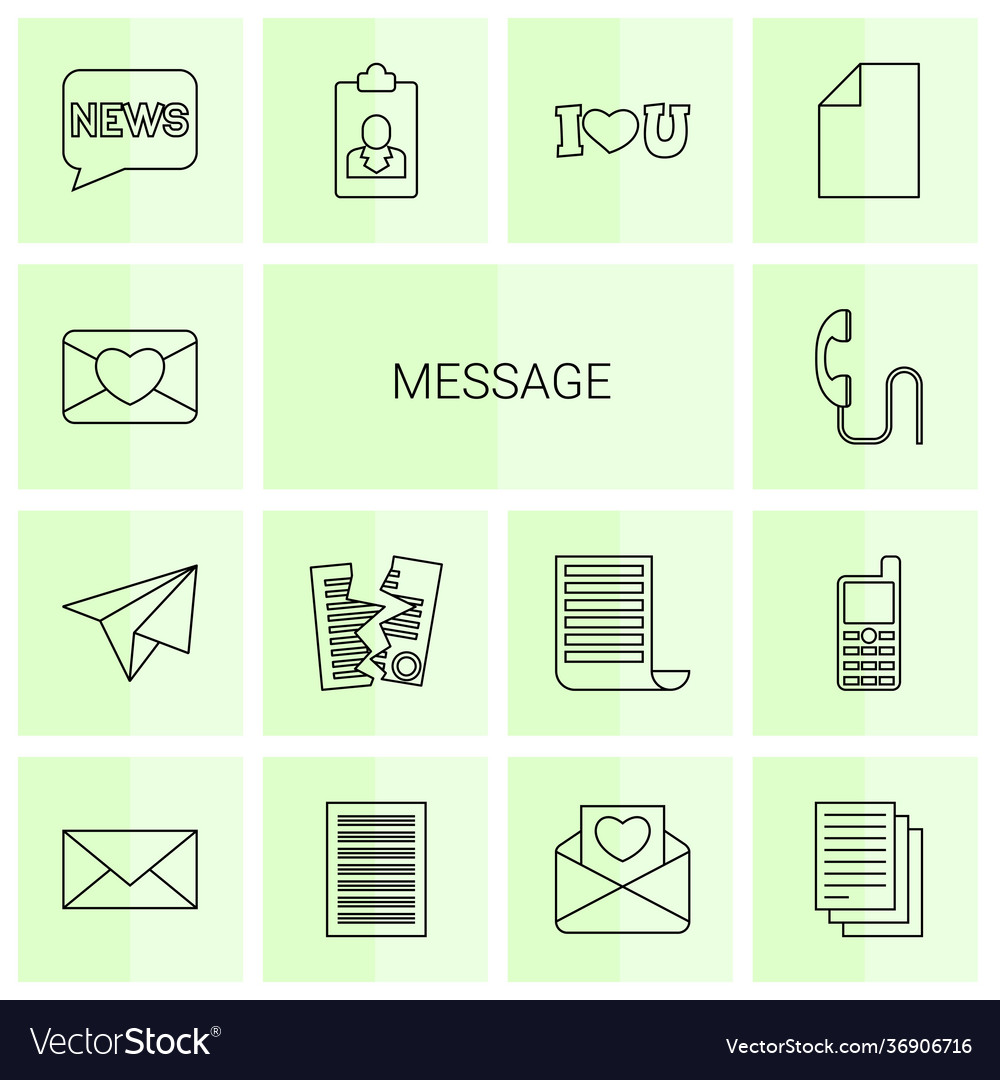 Message icons