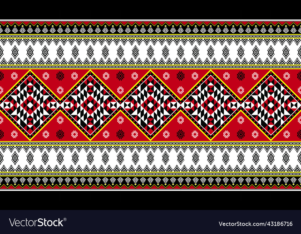 Native fabric textile pattern 013 vector image Native fabric textile pattern 013