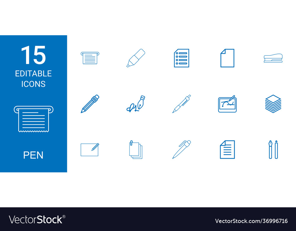 Pen icons