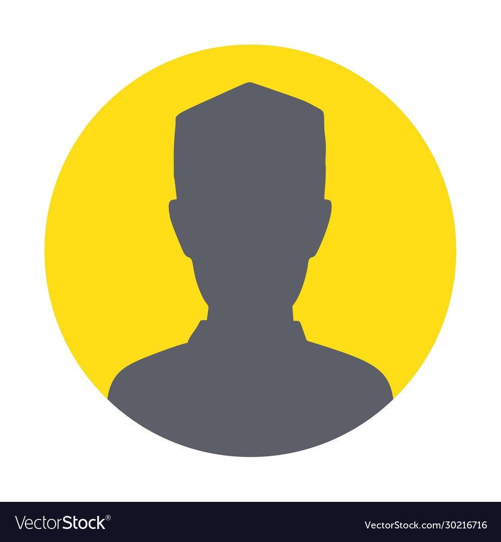 Profile Placeholder Image Gray Silhouette No Vector Image