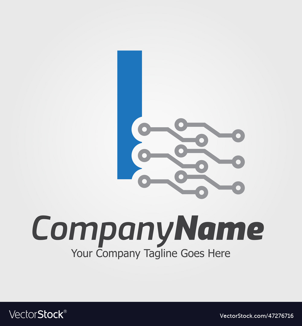 Programming code and technology logo template
