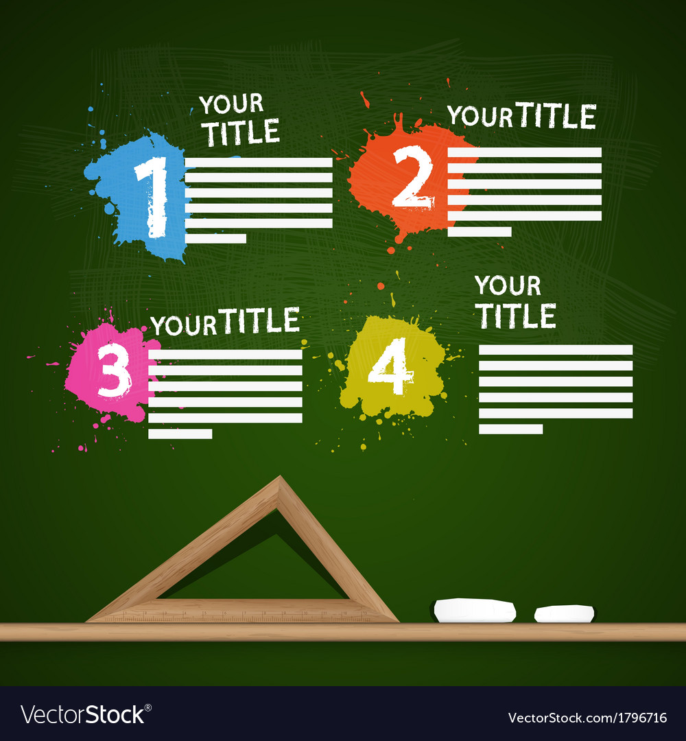Progress steps for tutorial infographics