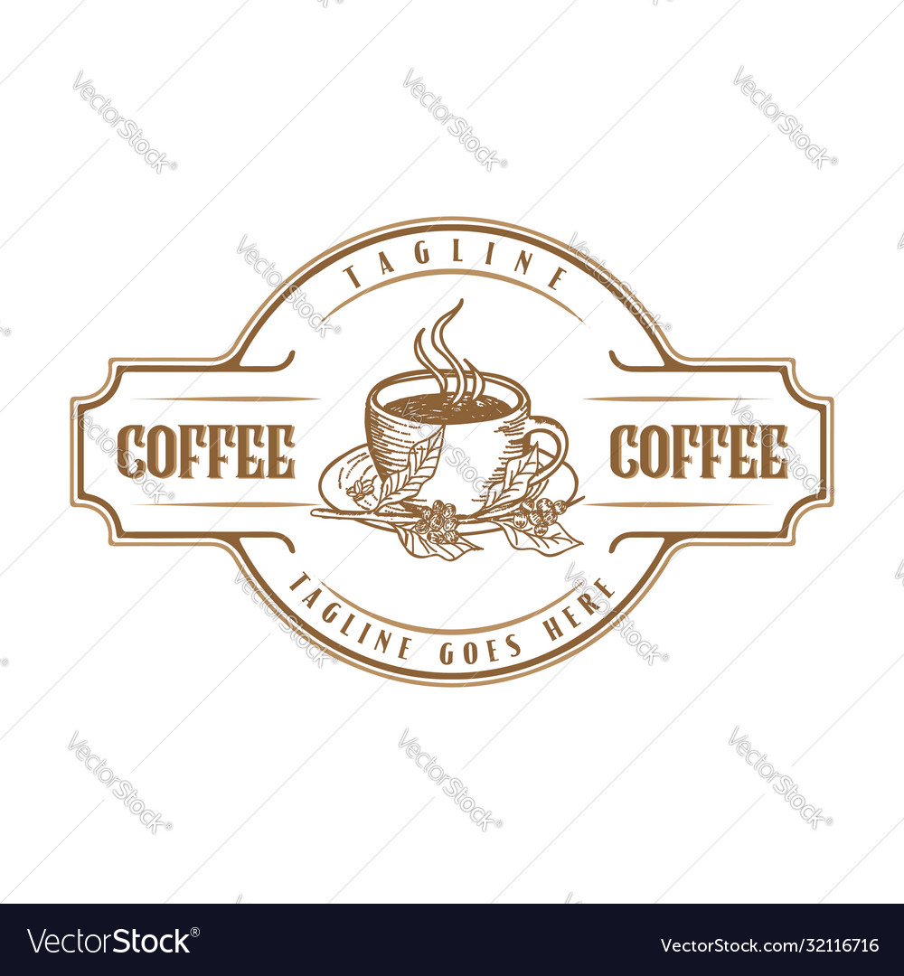 Retro vintage traditional coffee shop cafe vector image Retro vintage traditional coffee shop cafe