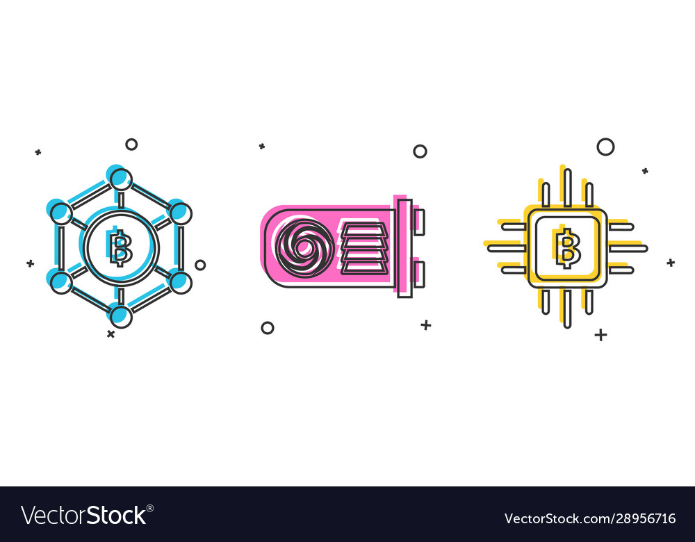 Set blockchain technology bitcoin mining farm