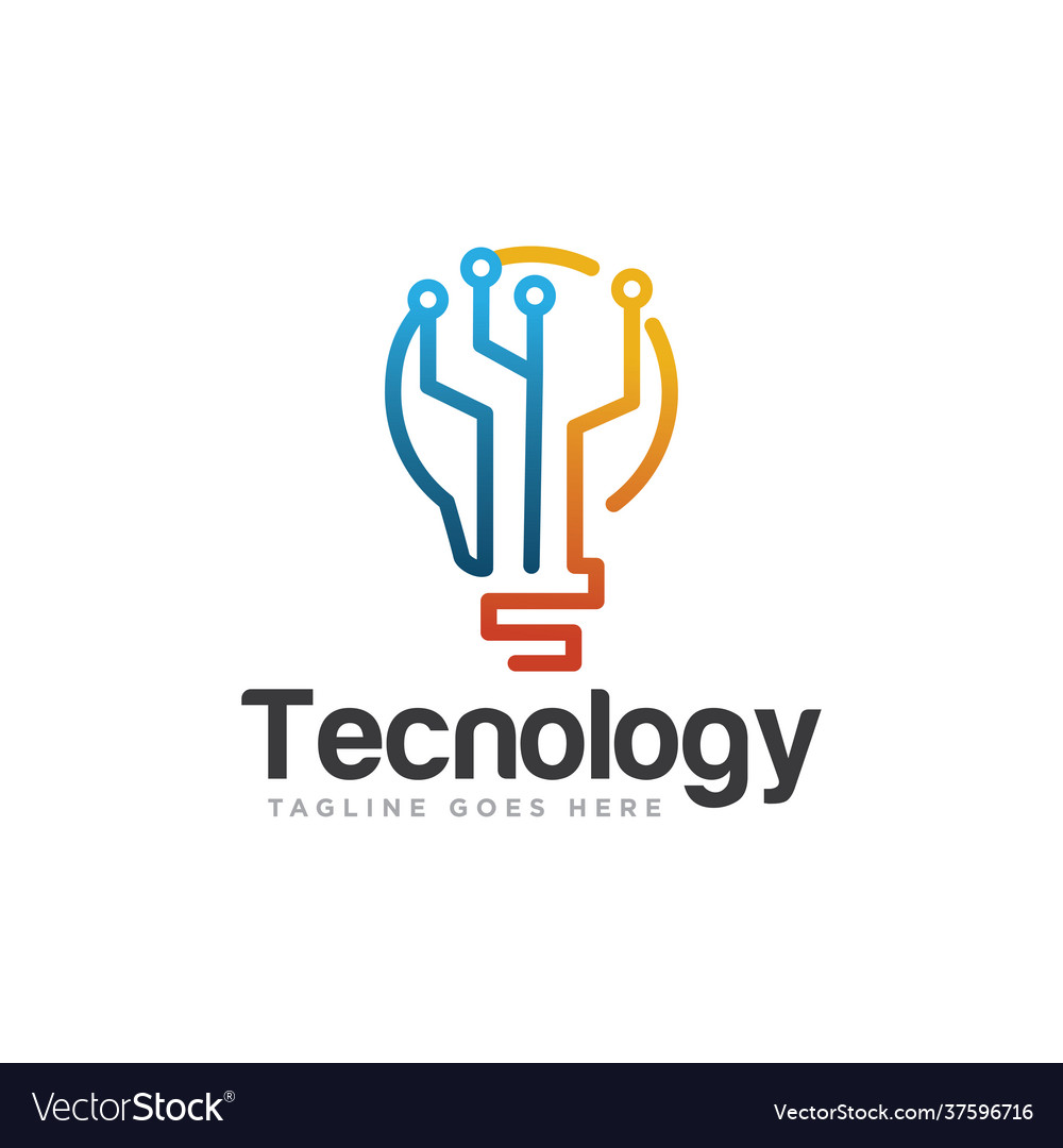 Technology logo icon design Royalty Free Vector Image