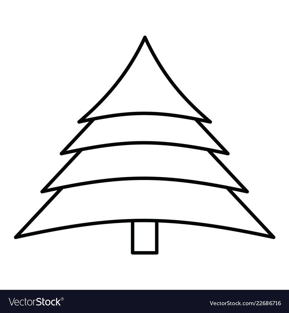 Tree icon in creative design with elements