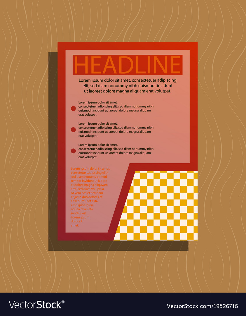 White business brochure and leaflet flyer cover