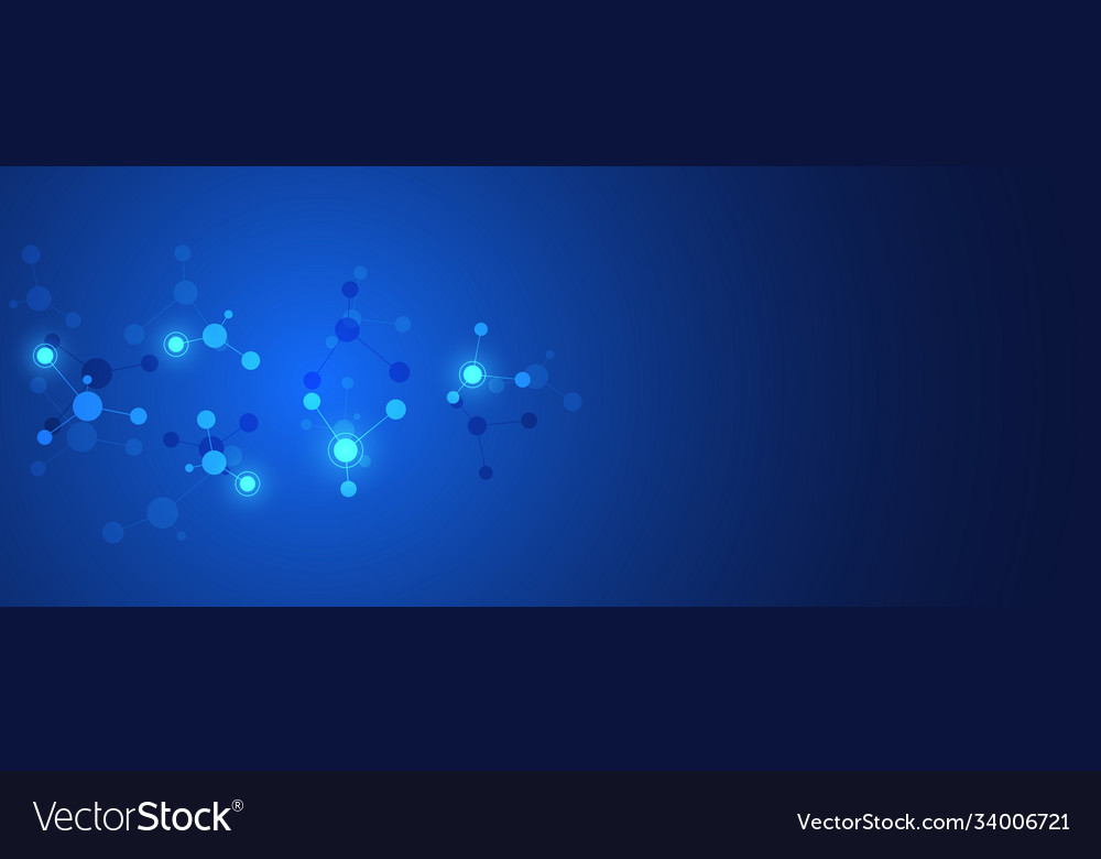Abstract background molecular structures Vector Image Abstract background molecular structures