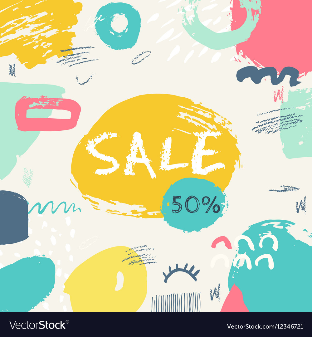 Abstract sale banner