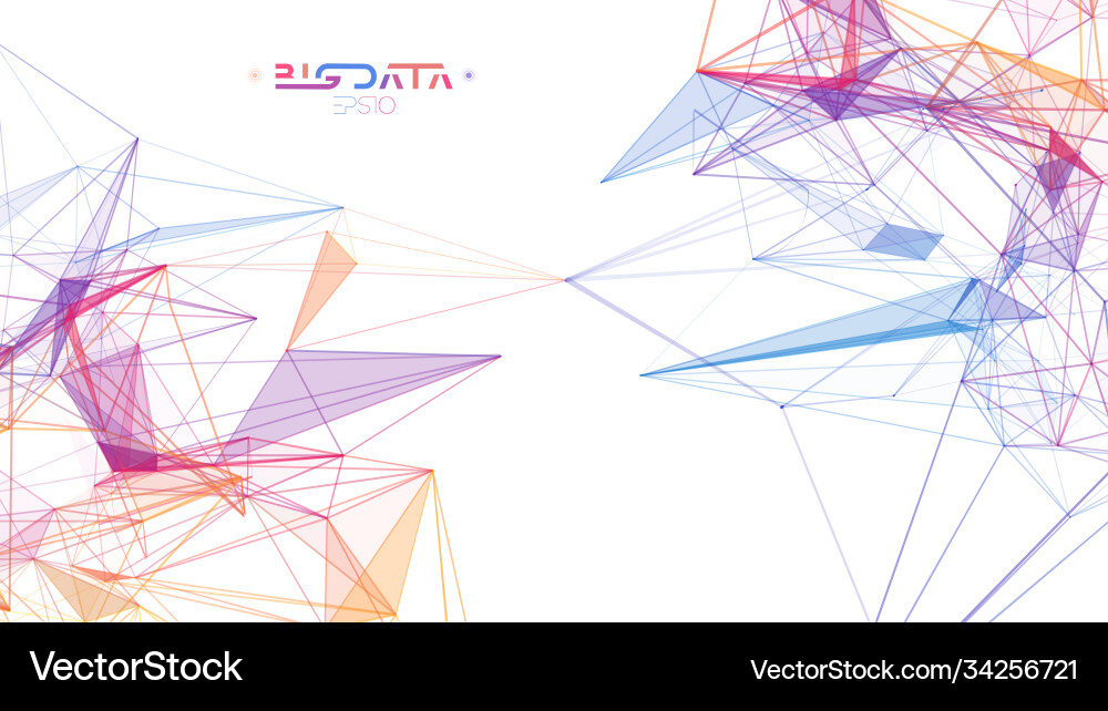 Big data analytics blockchain technology Vector Image