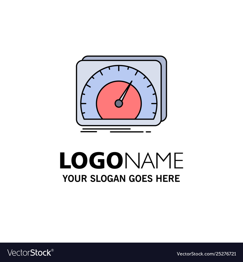 Dashboard device speed test internet flat color vector image Dashboard device speed test internet flat color