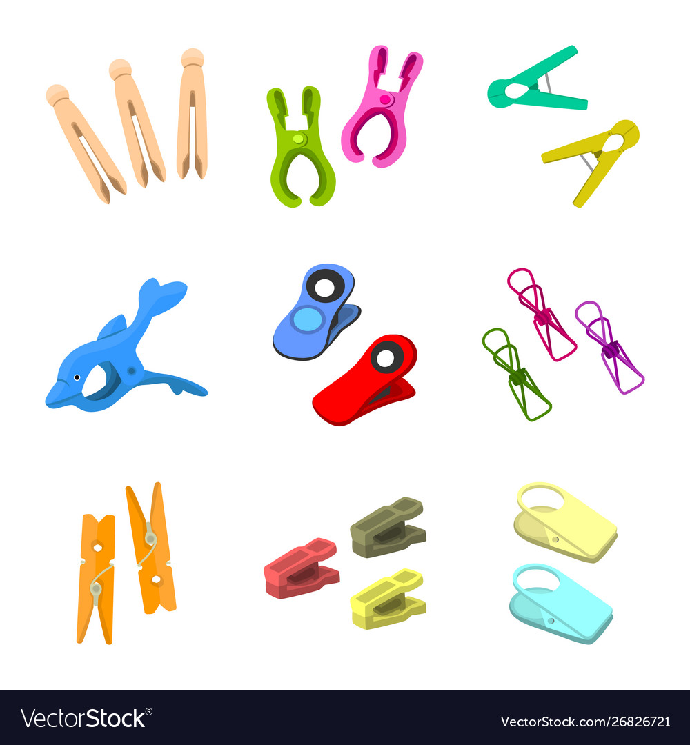 Isolated object tool and hold icon collection vector image Isolated object tool and hold icon collection