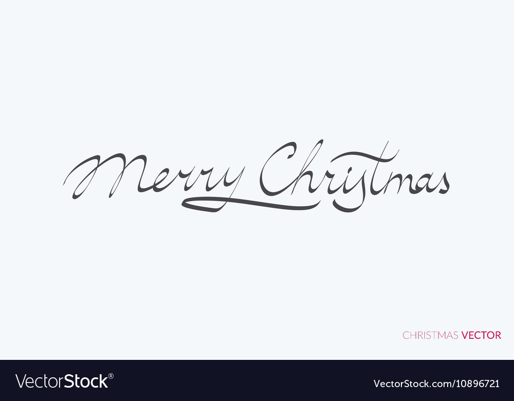 Merry christmas lettering typography text design