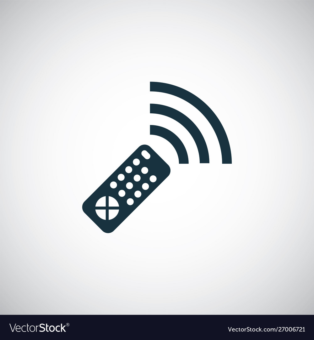 Remote control icon simple flat element design