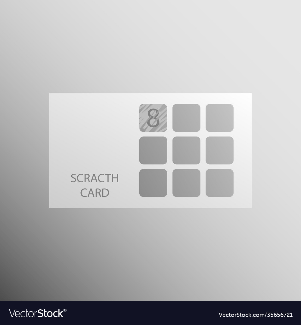 Scratch card mockup template for web