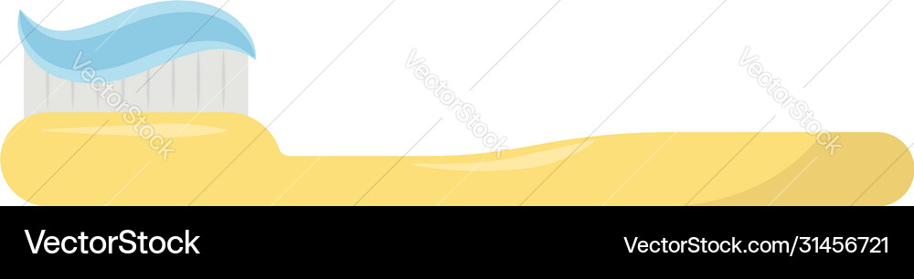 Toothbrush with toothpaste on white background Vector Image