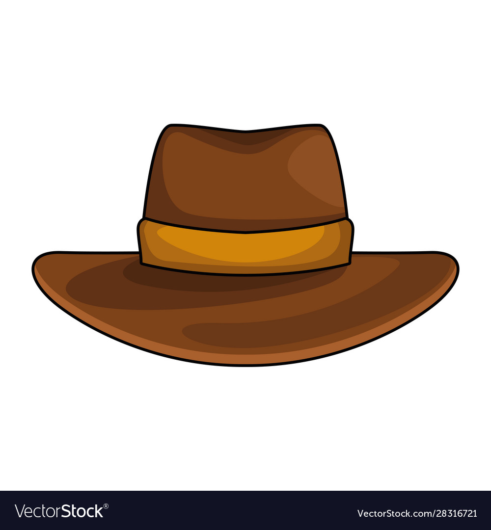 Western hat icon colorful design