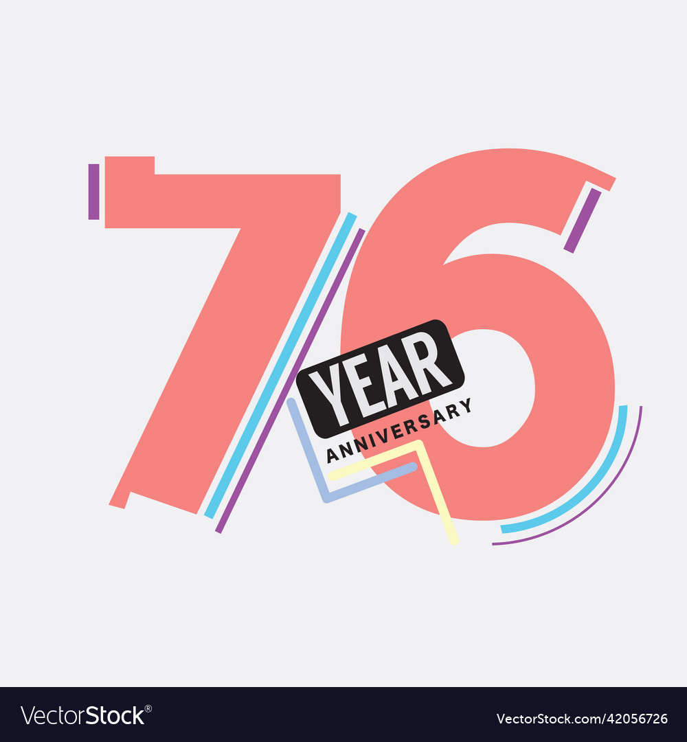 576th years anniversary logo birthday celebration vector image 576th years anniversary logo birthday celebration