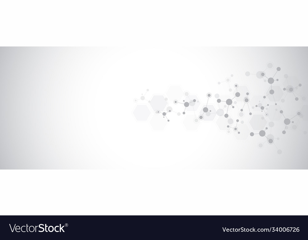 Abstract background molecular structures vector image Abstract background molecular structures