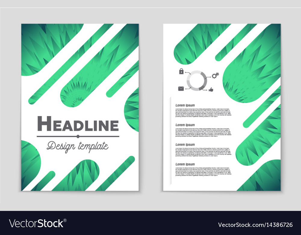 Abstract layout background set for art