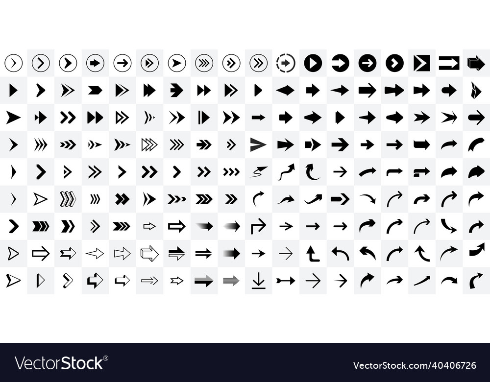 Arrow and cursor icons