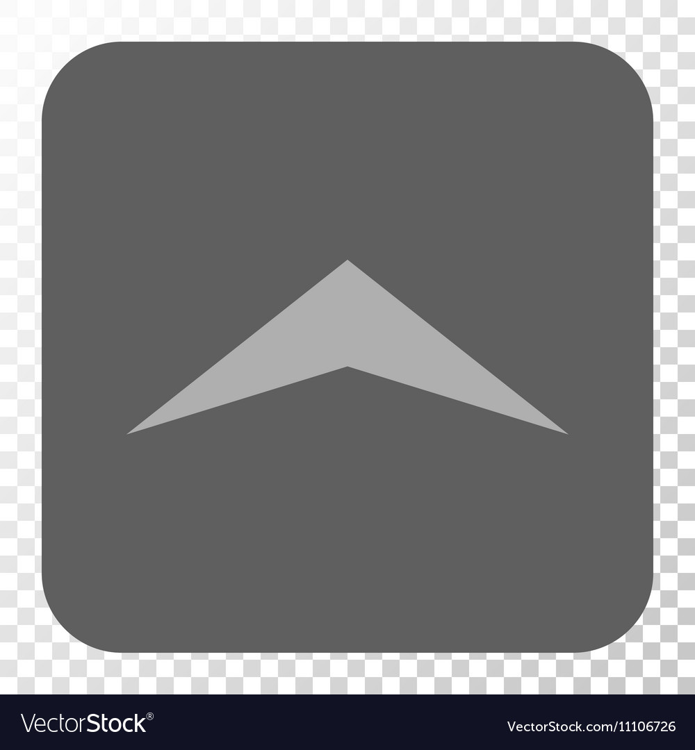 Arrowhead up rounded square button