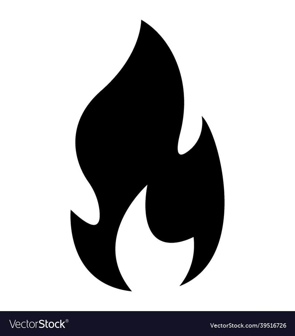 Fire flame Royalty Free Vector Image - VectorStock