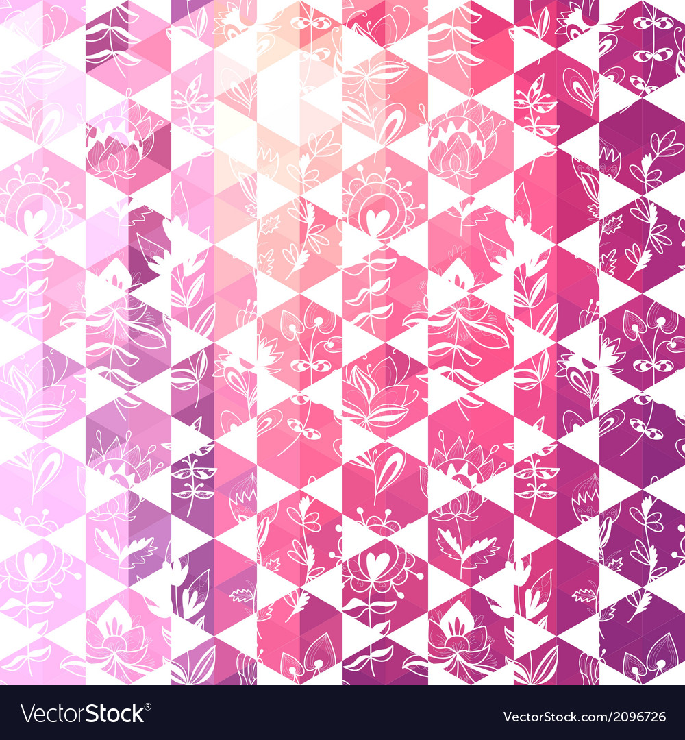 Pattern geometric with triangle and hexagon