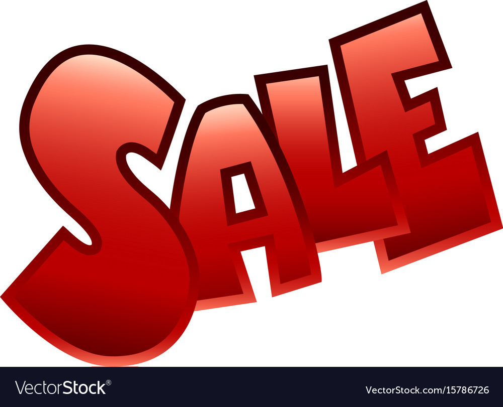 Sale Text Badge Sign Royalty Free Vector Image