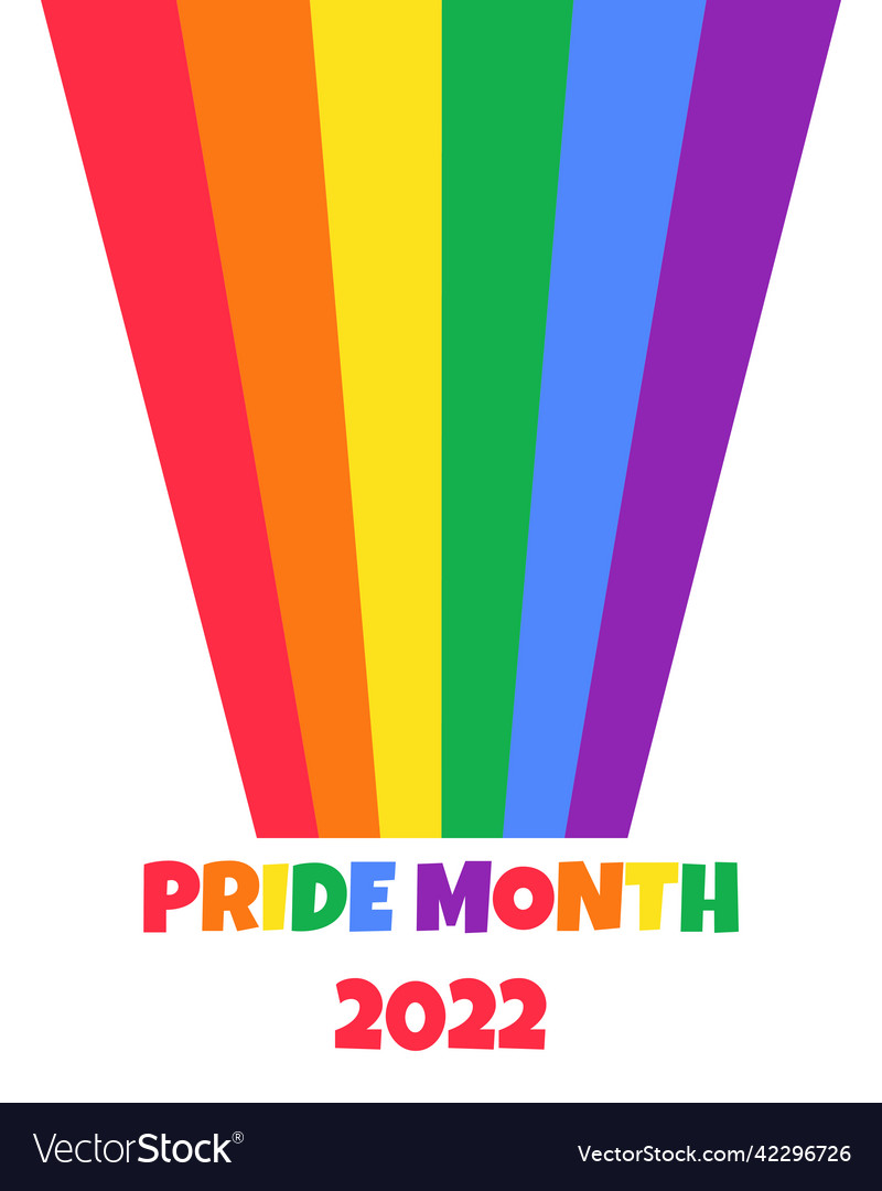 Simple minimalist lgbt pride Royalty Free Vector Image