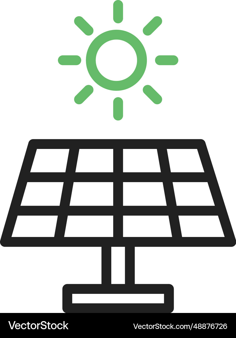 Solar panel icon image Royalty Free Vector Image