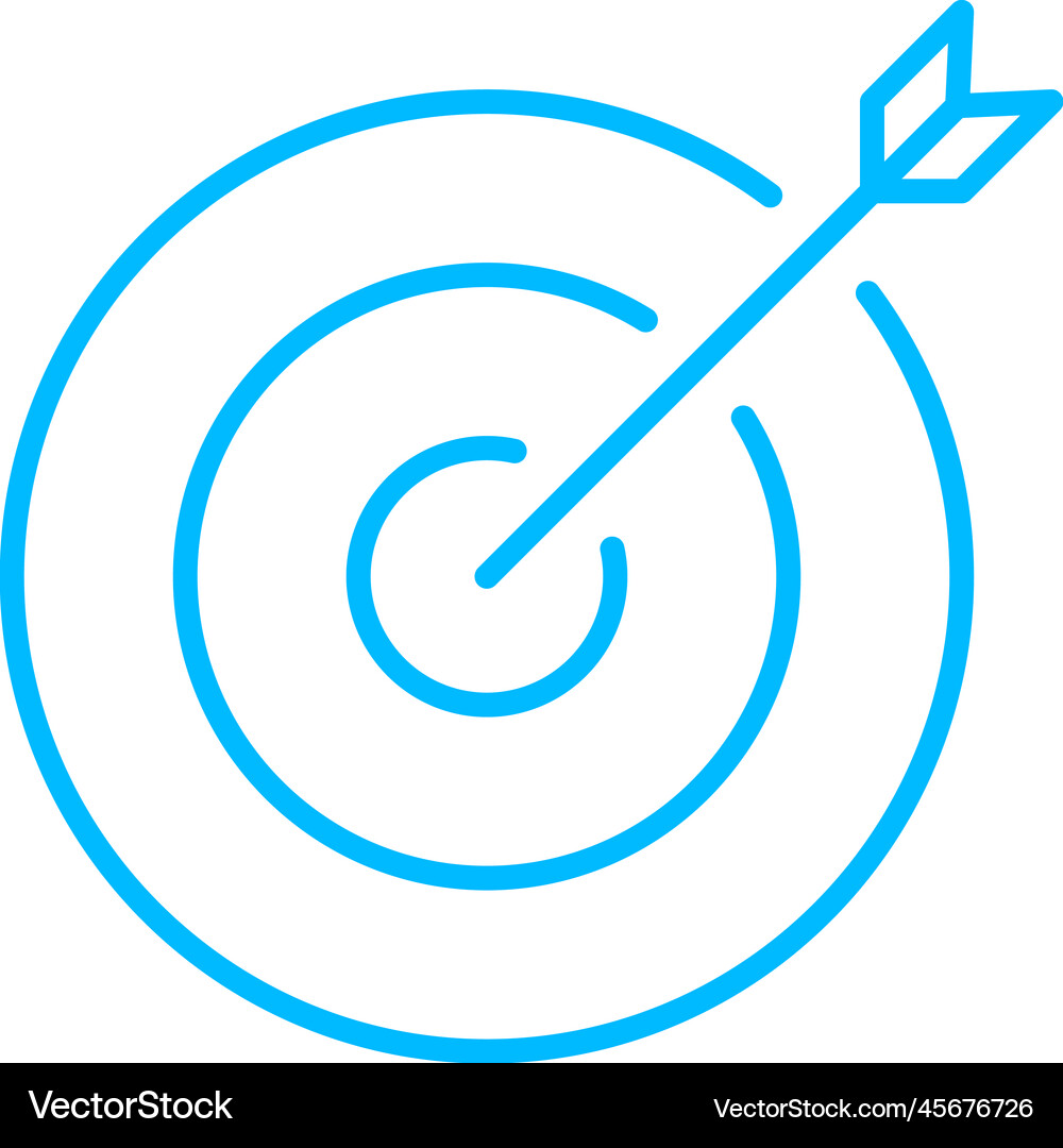 Target icon Royalty Free Vector Image - VectorStock