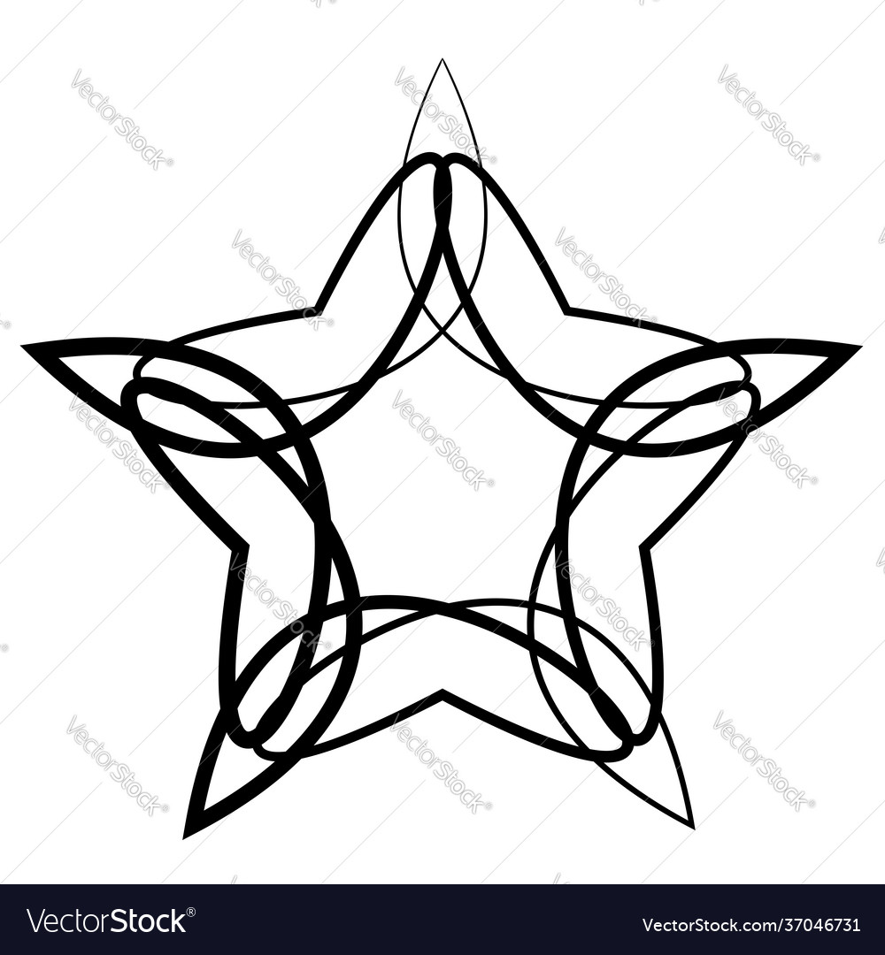 Abstract motif mandala shape design element vector image Abstract motif mandala shape design element