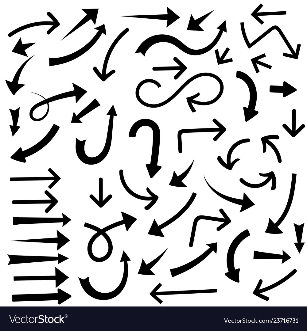 Black Arrow Icon Set