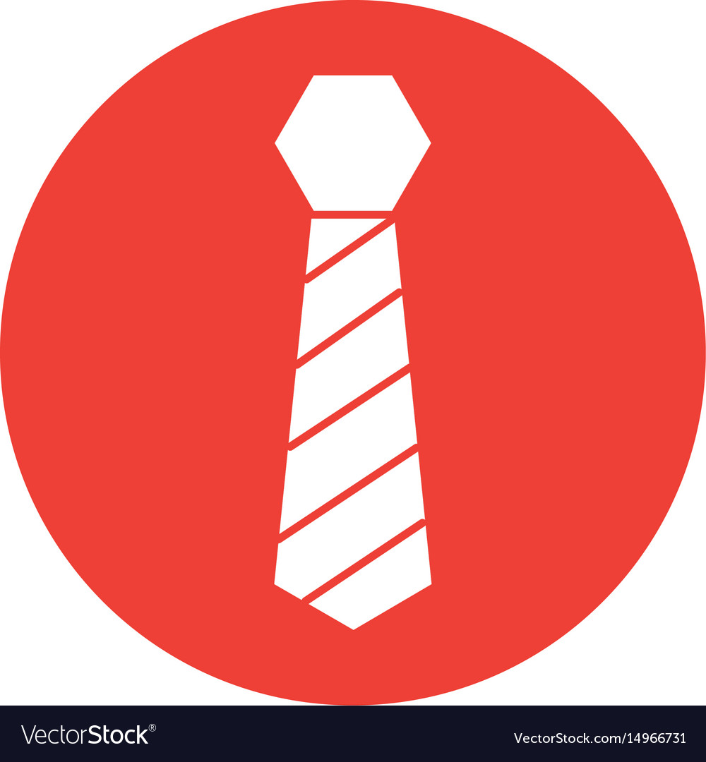 Elegant tie isolated icon