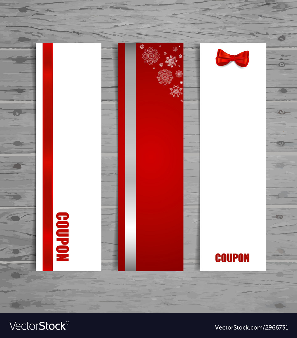 Gift cards with bows and ribbons
