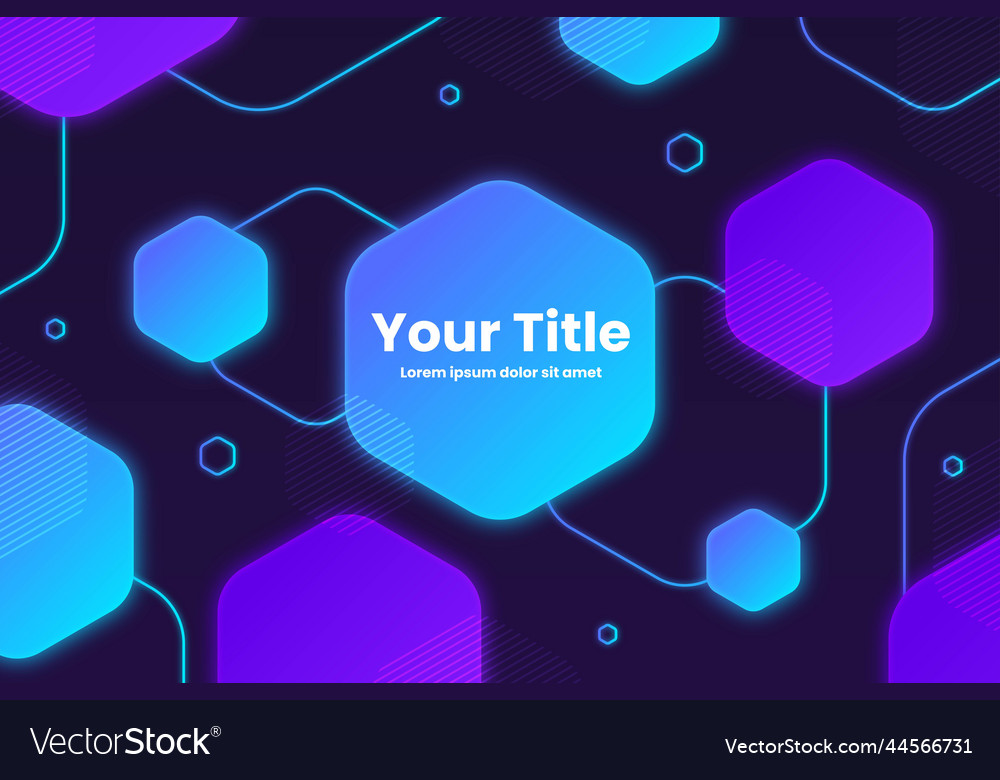 Gradient hexagonal background design
