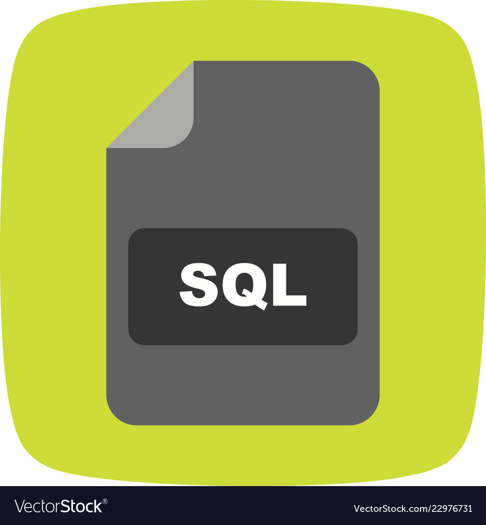 Sql icon Royalty Free Vector Image - VectorStock