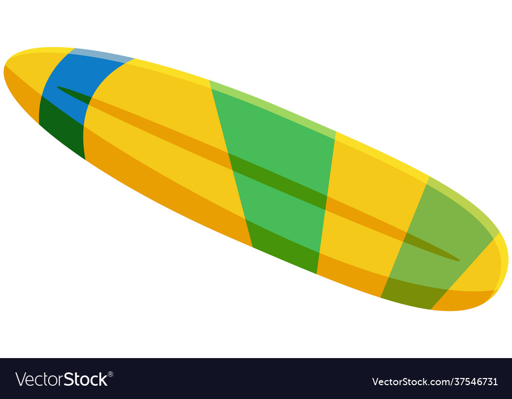 Surfboard with color design water sports Vector Image