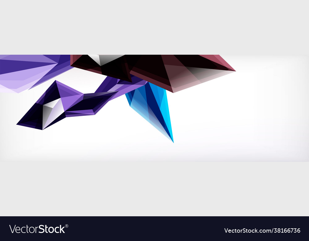 3d triangles and pyramids abstract