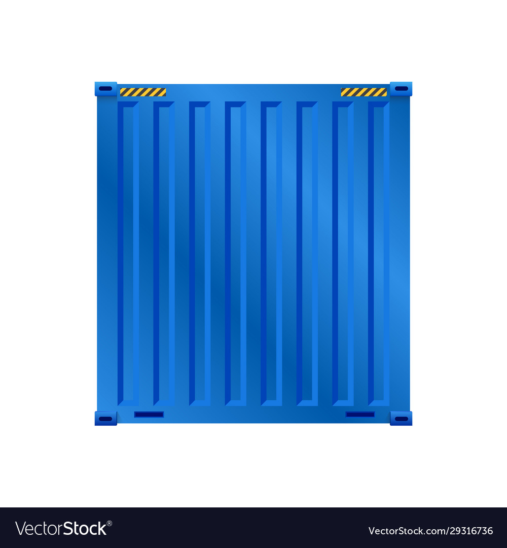 Blue cargo container