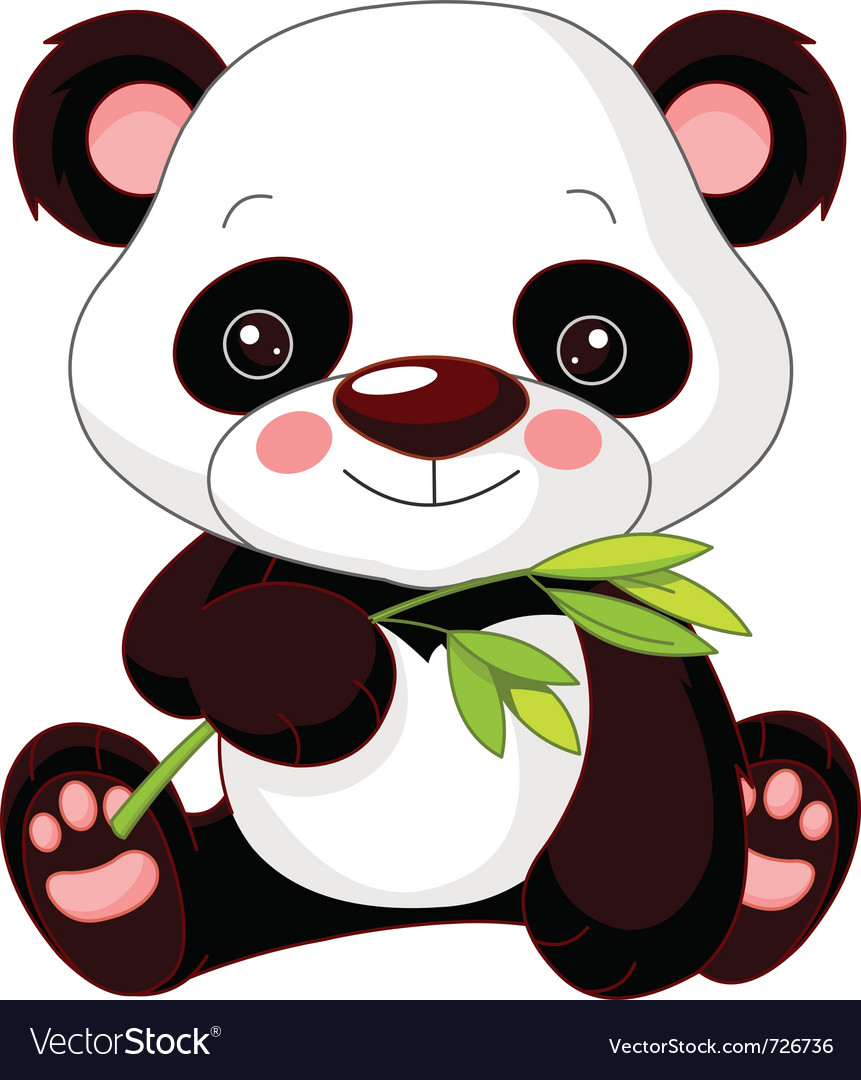 Cartoon panda Royalty Free Vector Image - VectorStock